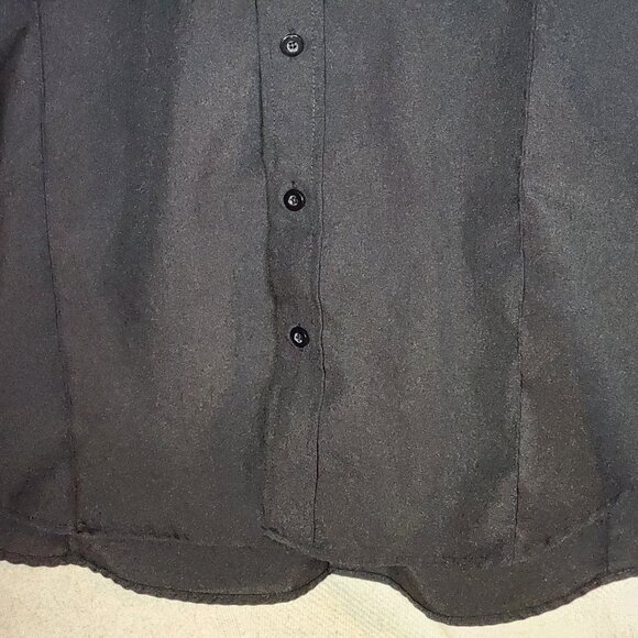 National Patrol Permanent Press Black LS Allied Universal EMT Work Shirt 19-19.5 - Picture 8 of 16